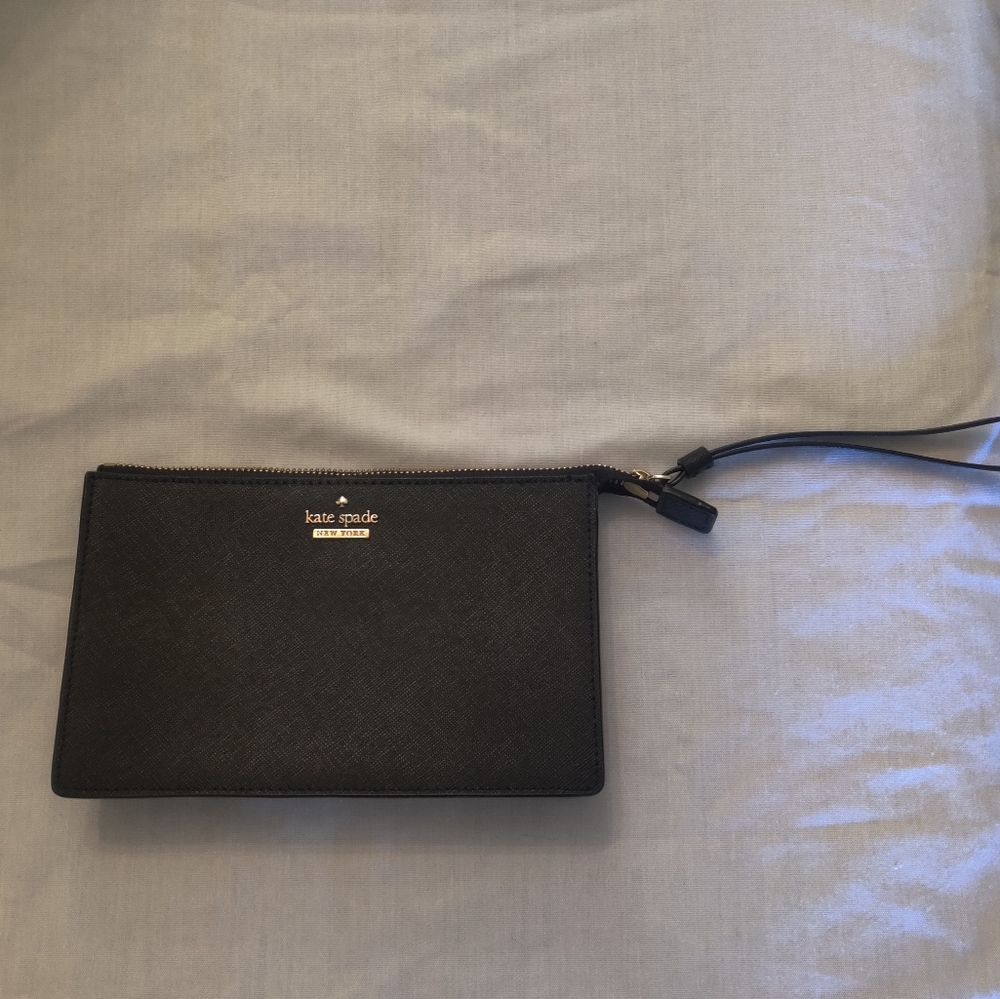 Kate Spade black wristlet
